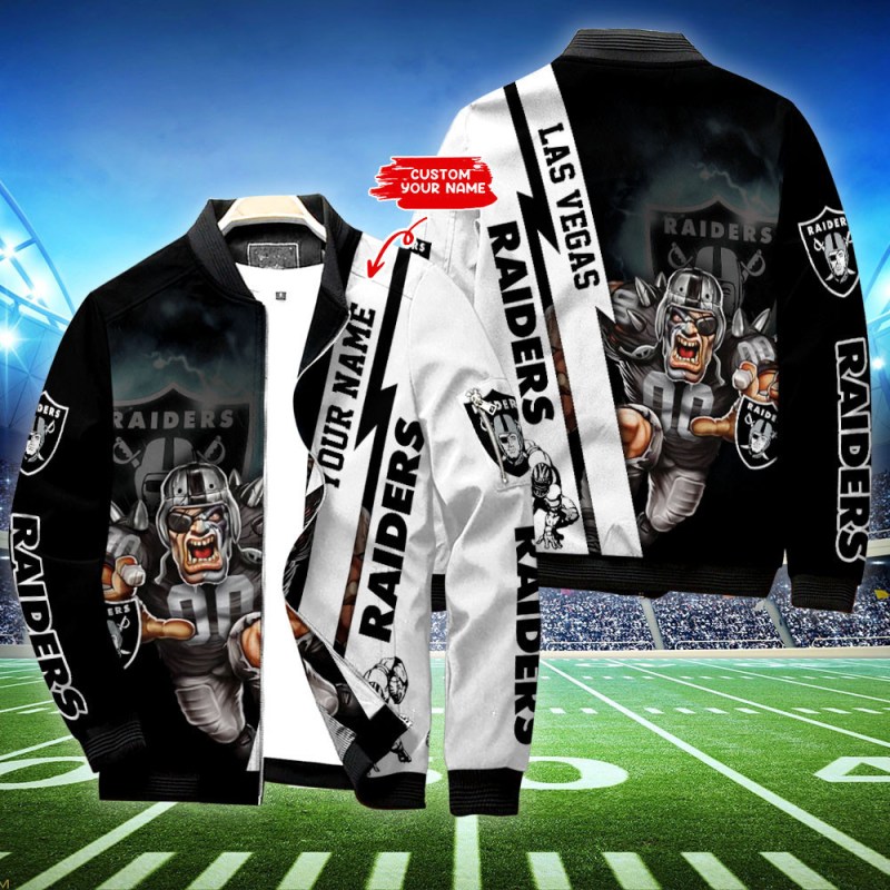 Las Vegas Raiders Personalized Bomber Jacket