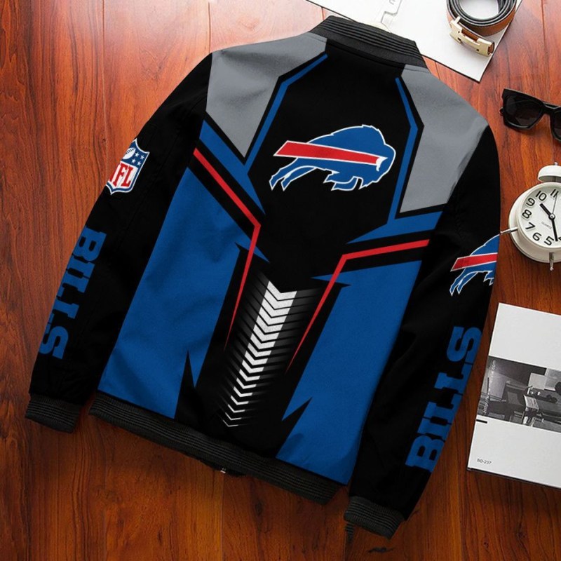Buffalo Bills Bomber Jacket Back View
