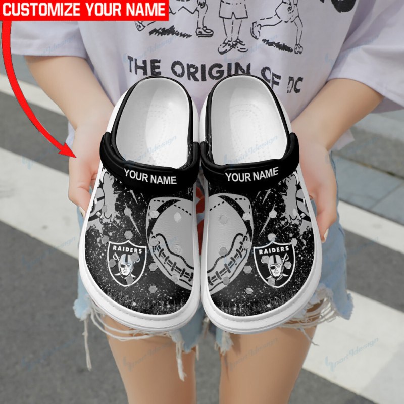 Las Vegas Raiders Personalized Clog