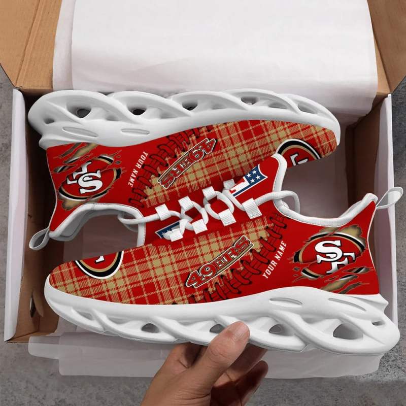 San Francisco 49ers Personalized Yezy Running Sneakers
