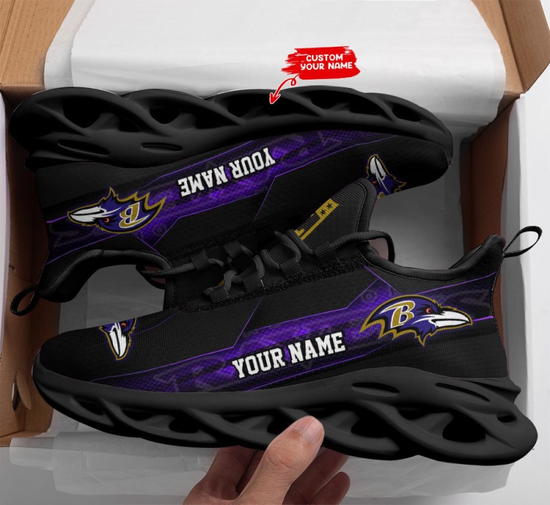 Baltimore Ravens Personalized Yezy Running Sneakers