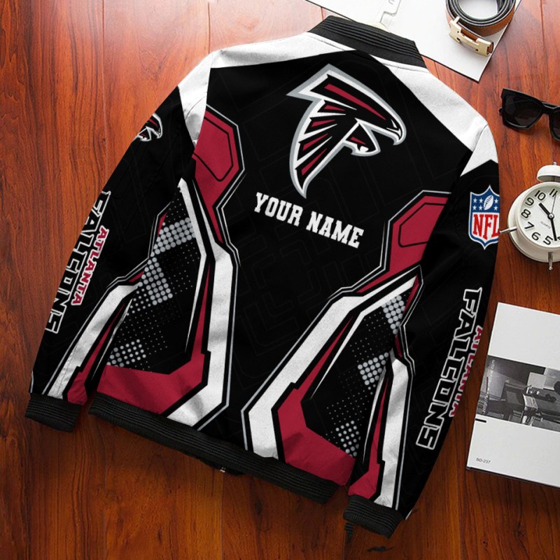 Atlanta Falcons Bomber Jacket Back View