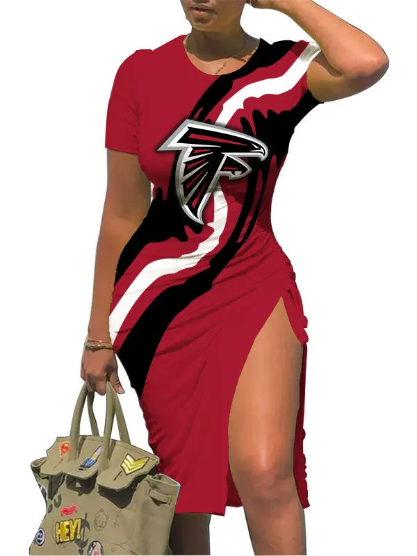 Atlanta Falcons Slit Bodycon Dress
