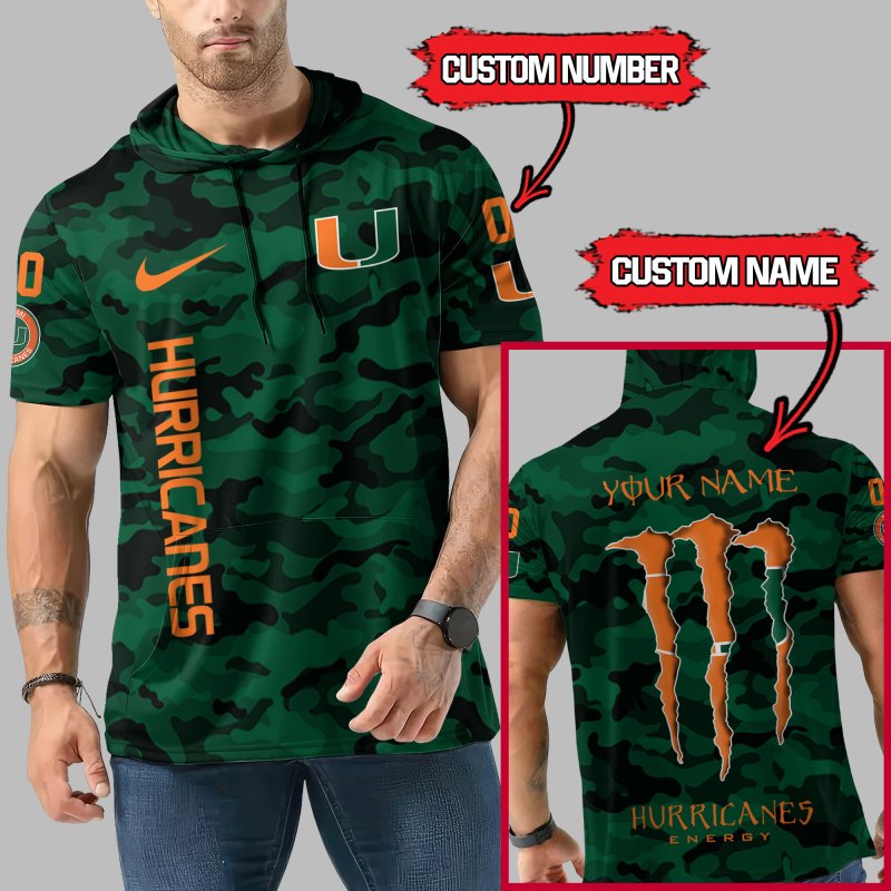 Side view of Miami Hurricanes Hoodie