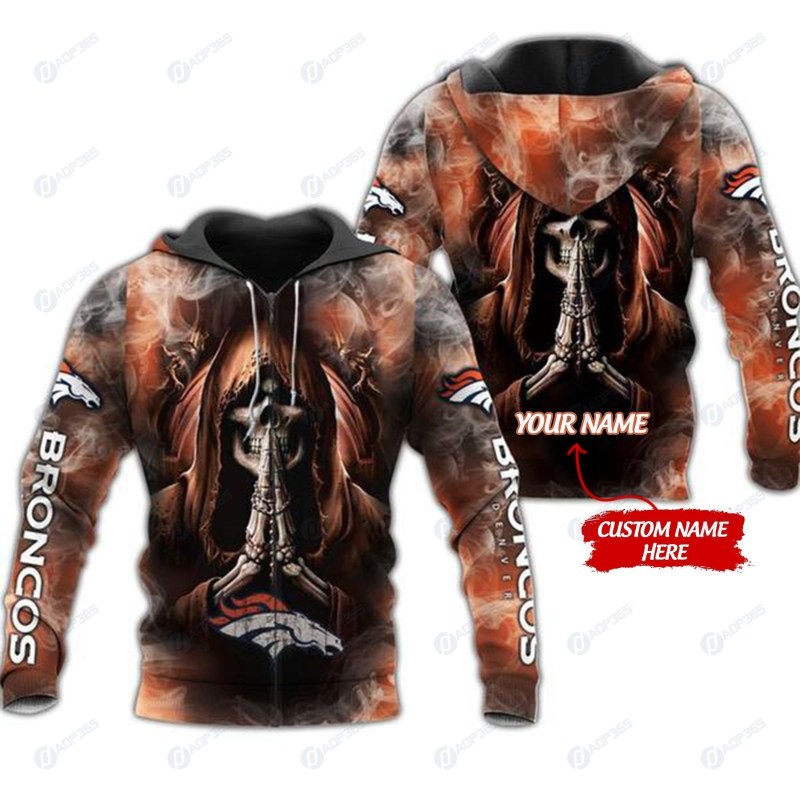 Denver Broncos Personalized All Over Printed 528 Back View