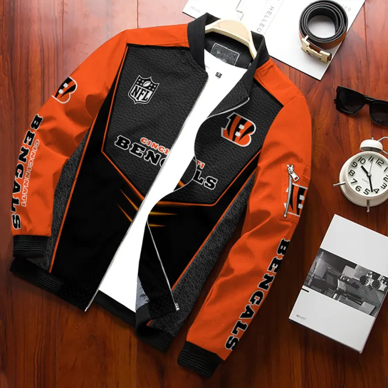 Cincinnati Bengals Bomber Jacket Back