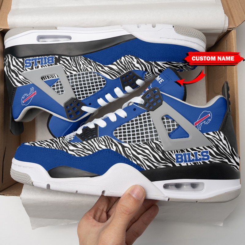 Buffalo Bills Personalized AJ4 Sneaker