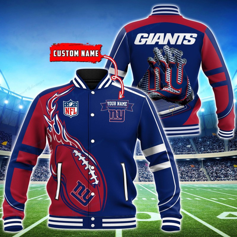 New York Giants Personalized Baseball Jacket