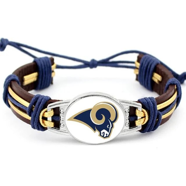 NFL Los Angeles Rams Leather Bracelets