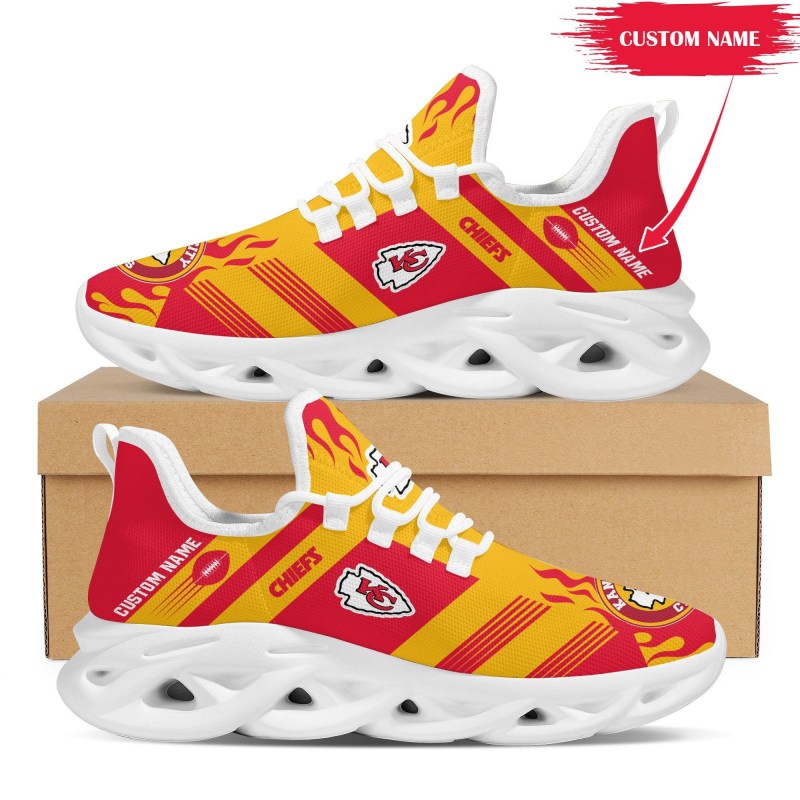 Kansas City Chiefs Personalized Yezy Running Sneakers