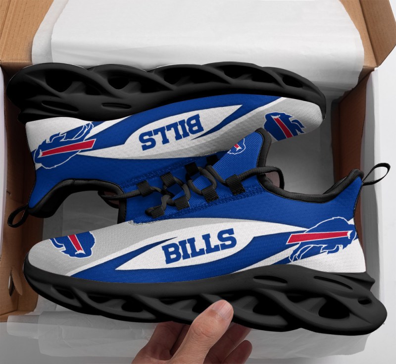 Buffalo Bills Yezy Running Sneakers - Back View