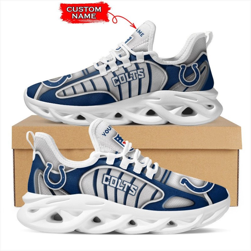 Indianapolis Colts Personalized Yezy Running Sneakers 1