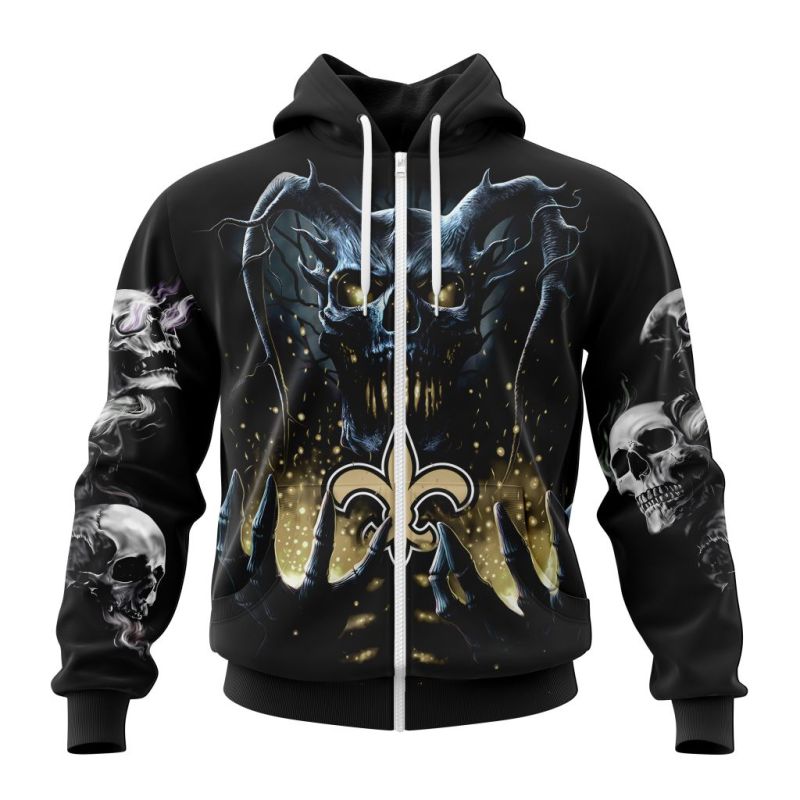 New Orleans Saints Zip Hoodie Front