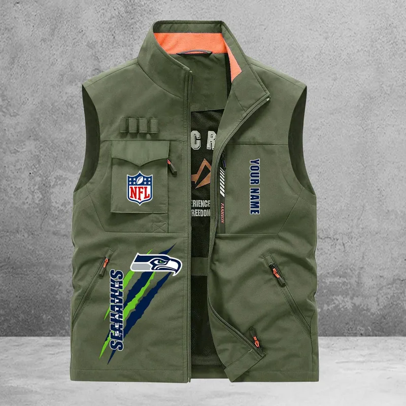 Seattle Seahawks Multi-Pockets Vest Image 3