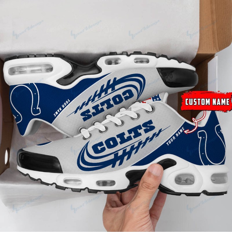 Indianapolis Colts Personalized Plus T-N Youth Sneakers