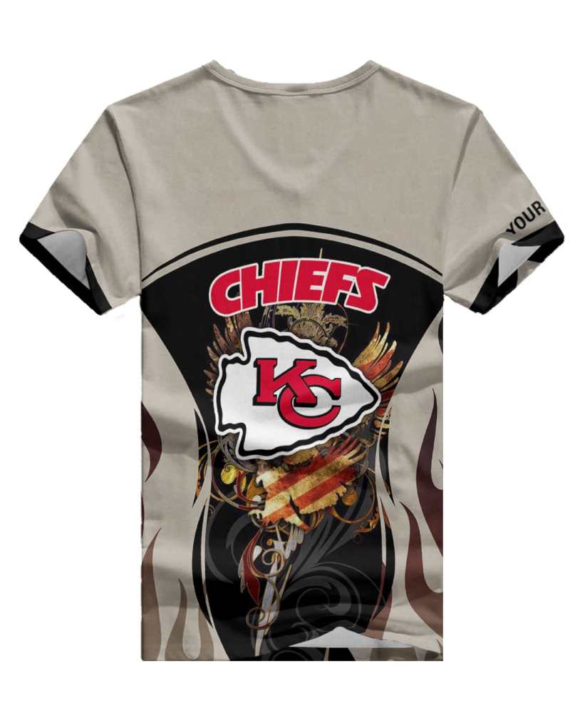 Kansas City Chiefs V-neck T-shirt in another view