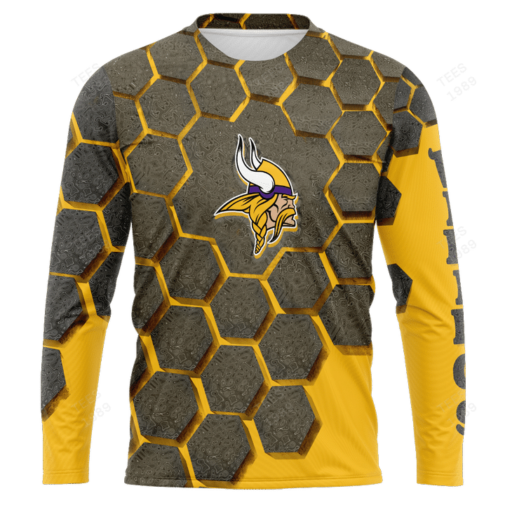 Minnesota Vikings All Over Printed Sweater Close Up