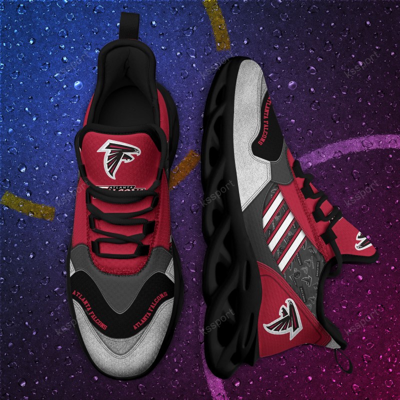 Atlanta Falcons Yezy Running Sneakers - Back View