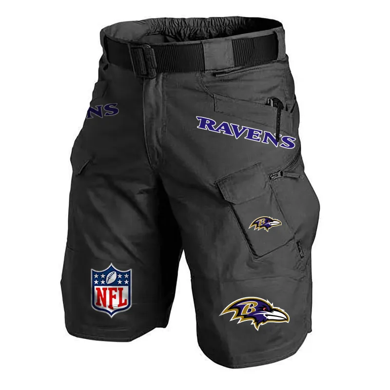 Baltimore Ravens Black Shorts