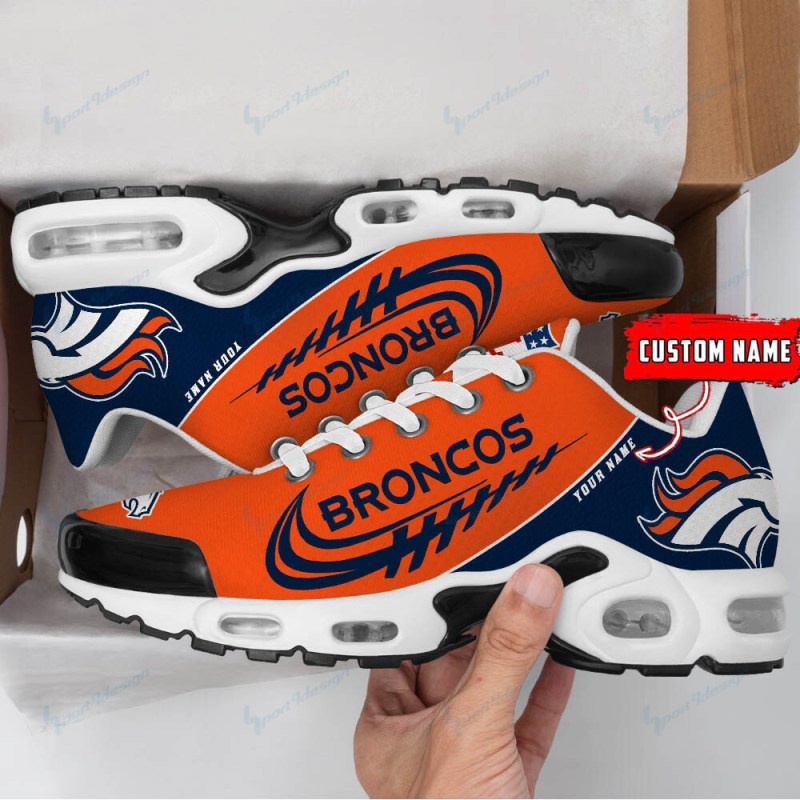 Denver Broncos Personalized Plus T-N Youth Sneakers