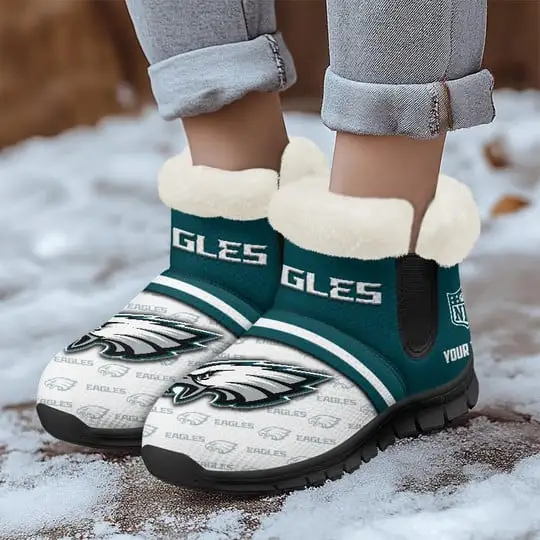 Philadelphia Eagles Comfy Winter Snow Boots