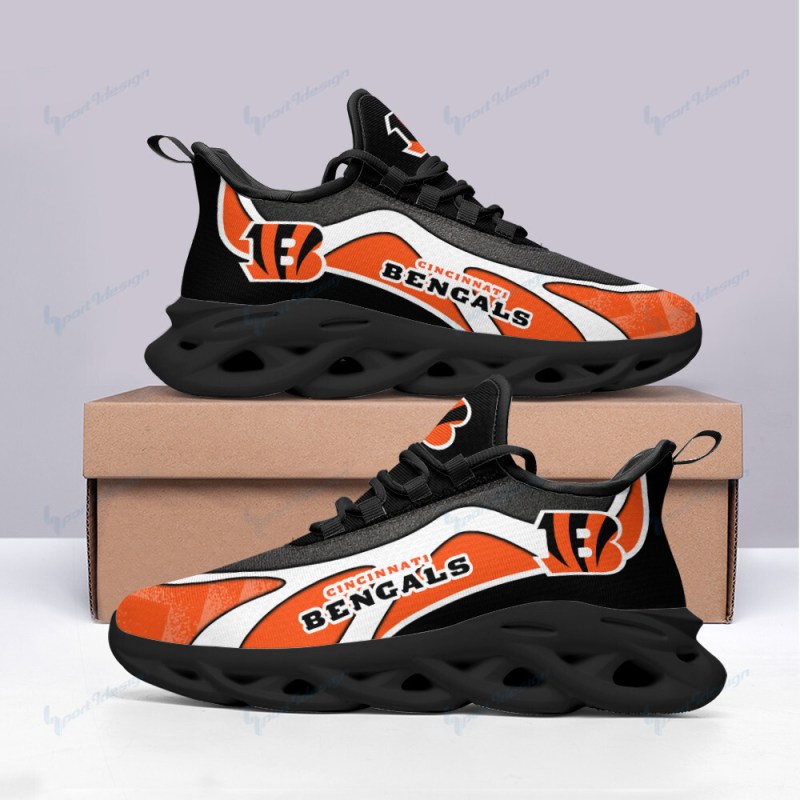 Cincinnati Bengals Yezy Running Sneakers Side View