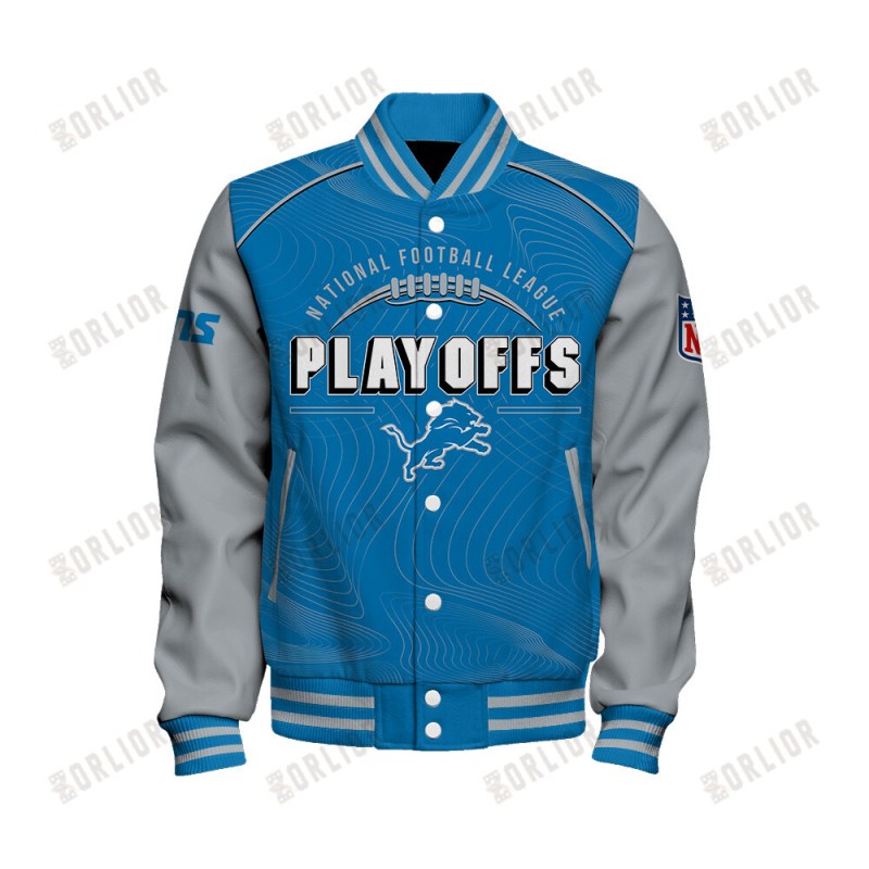 Detroit Lions Varsity Jacket Back