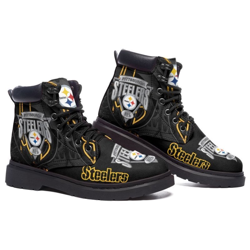 Pittsburgh Steelers TBLCL Boots Front View