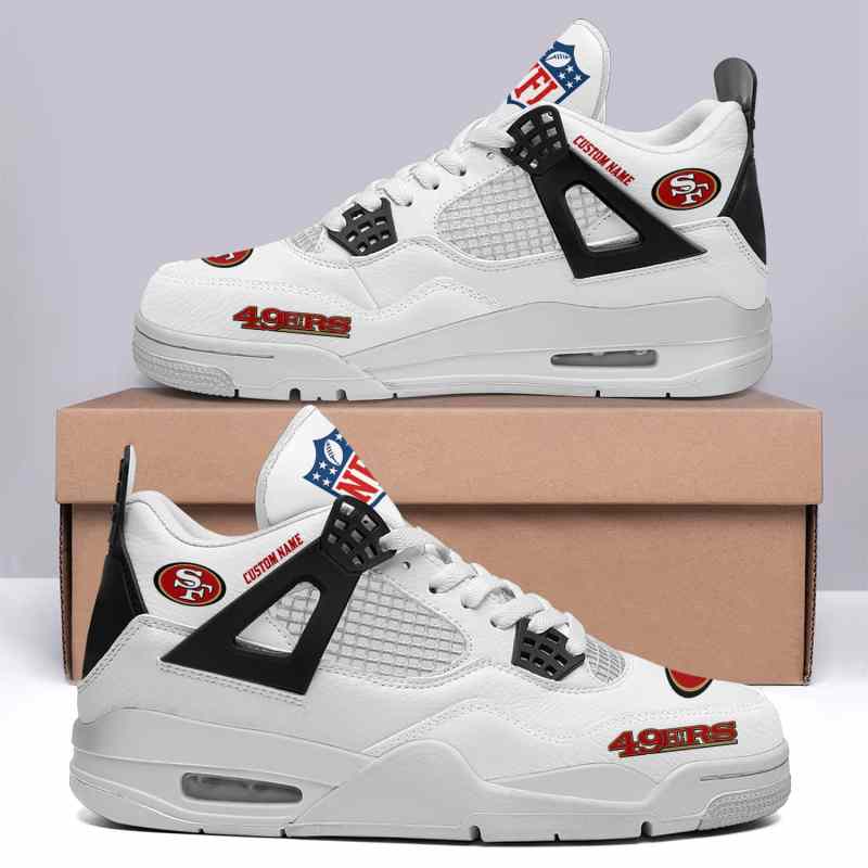 San Francisco 49ers AJ4 Sneaker Image 2