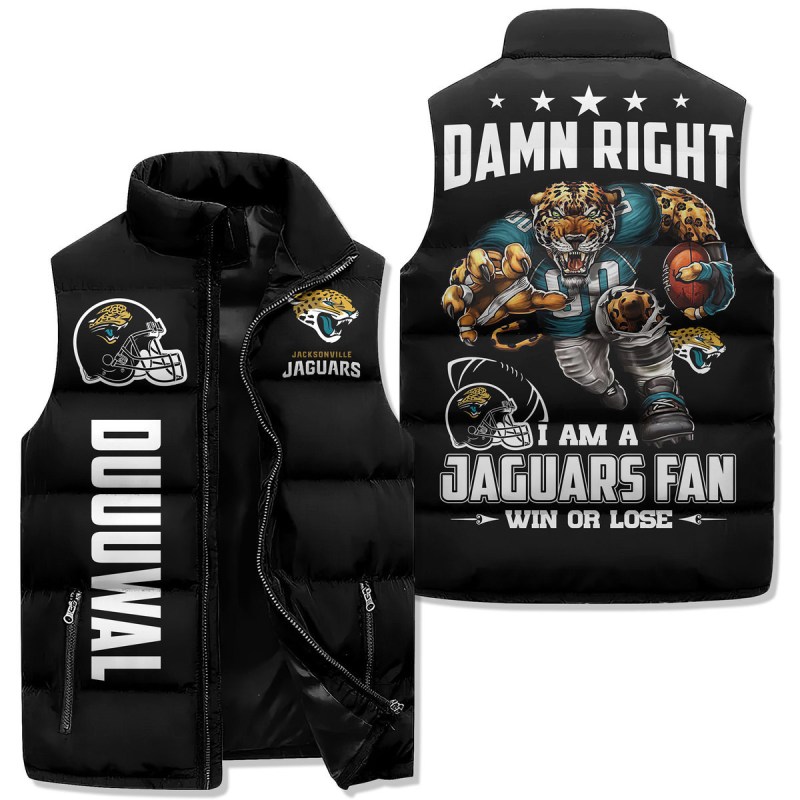 Jacksonville Jaguars Premium Sleeveless Puffer Jacket