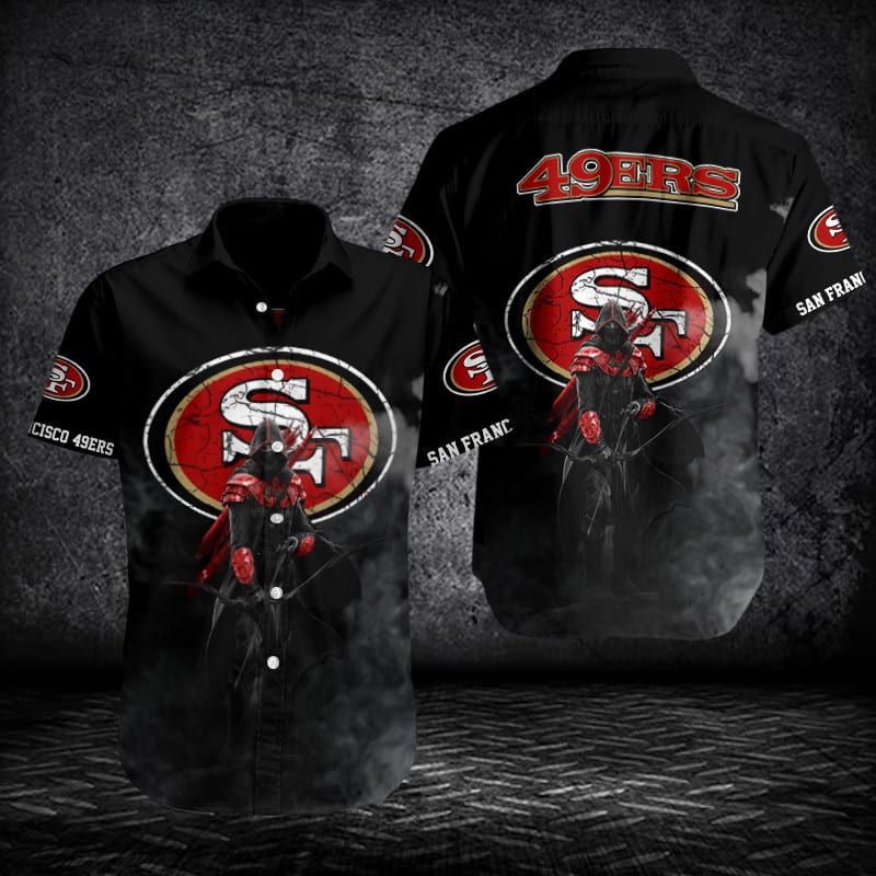 San Francisco 49ers Button Shirt Sizing Chart