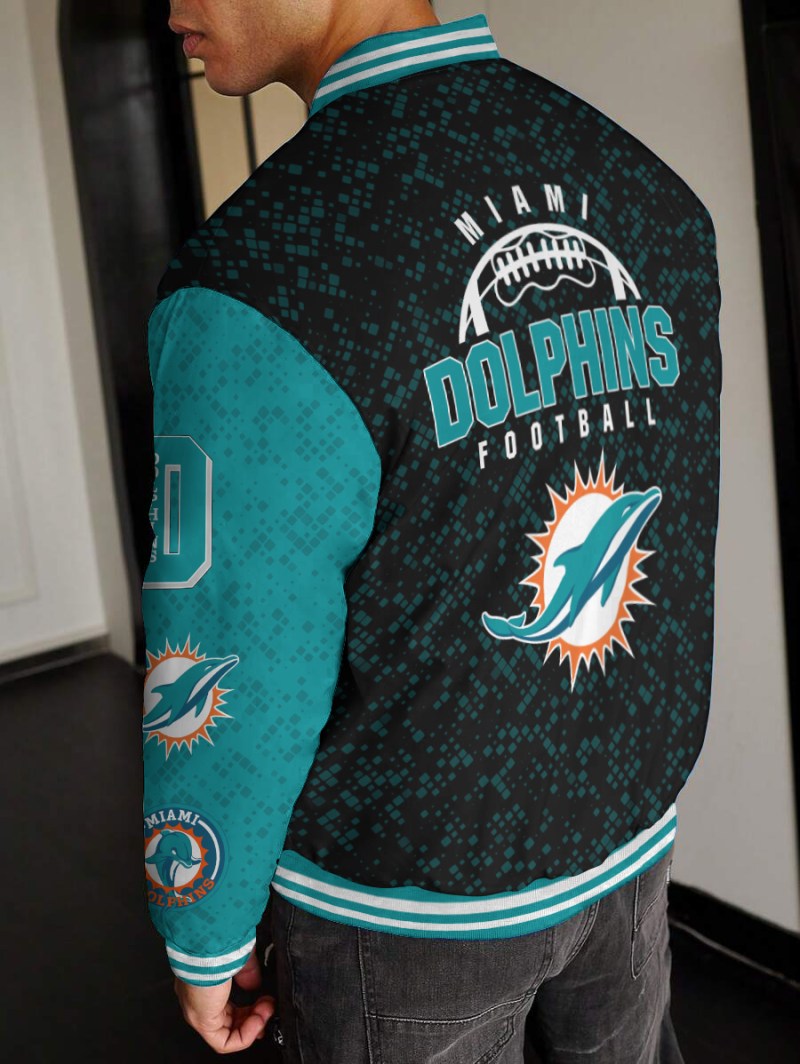 Miami Dolphins Varsity Jacket Detail