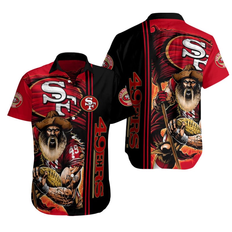 San Francisco 49ers Button Shirt Sizing Chart