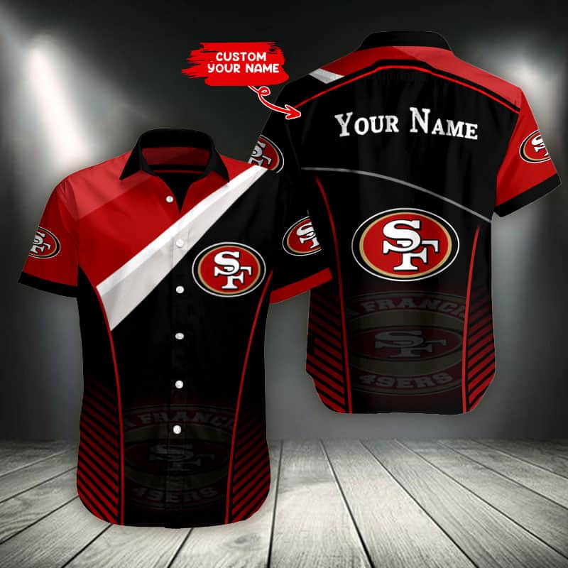 San Francisco 49ers Personalized Button Shirt