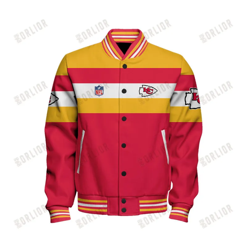 Kansas City Chiefs Varsity Jacket back view