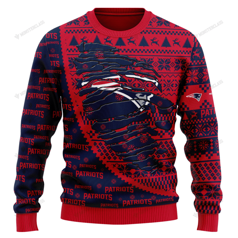 New England Patriots Woolen Sweater design