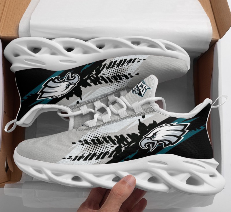 Philadelphia Eagles Yezy Running Sneakers - Front View