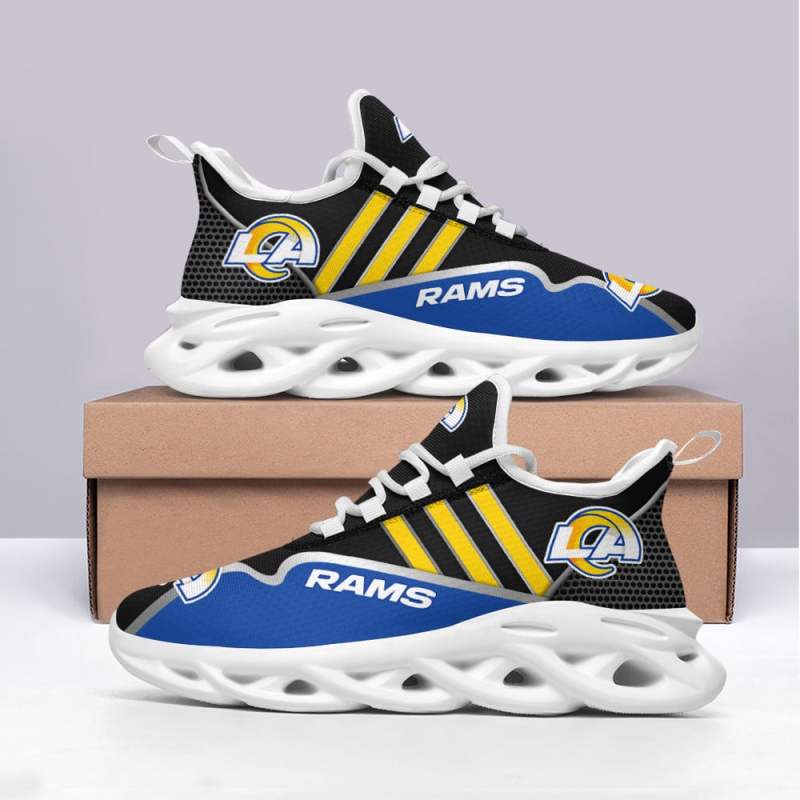Los Angeles Rams Yezy Running Sneakers Back View