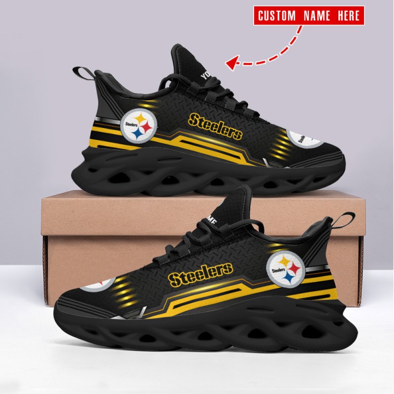 Pittsburgh Steelers Yezy Sneakers Side View