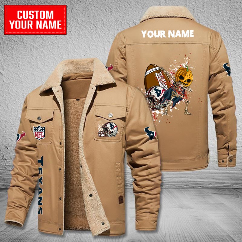 Houston Texans Bomber Jacket Coffee
