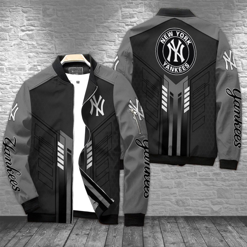 New York Yankees Bomber Jacket Mockup Both
