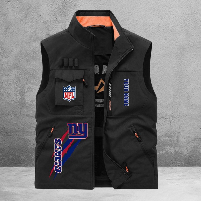 New York Giants Multi-Pockets Vest