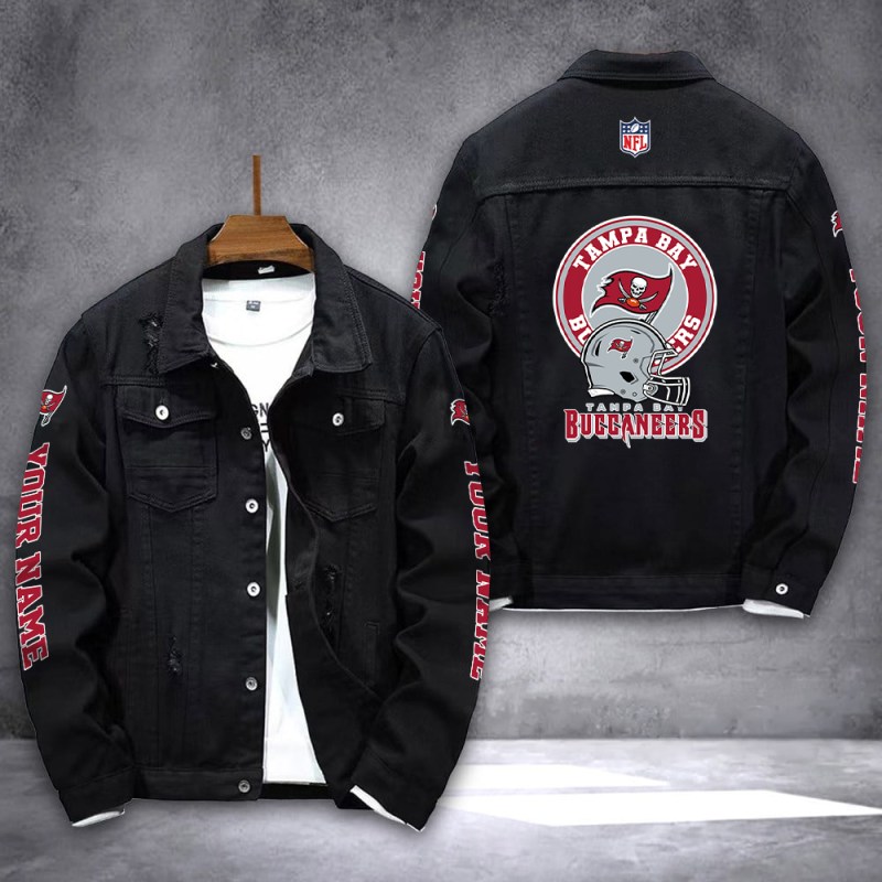 Tampa Bay Buccaneers Denim Jacket - Back View