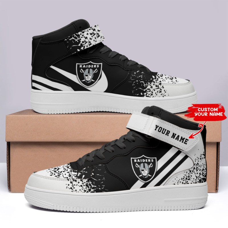 Las Vegas Raiders High AF1 Sneakers