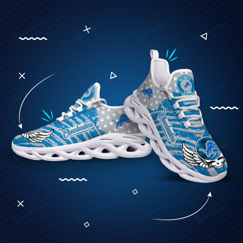 Detroit Lions Sneakers Top View
