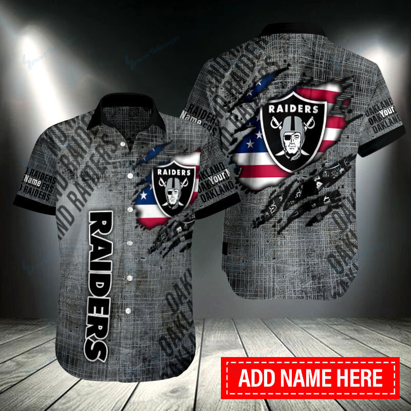 Sizing Chart for Las Vegas Raiders Personalized Button Shirt BB198