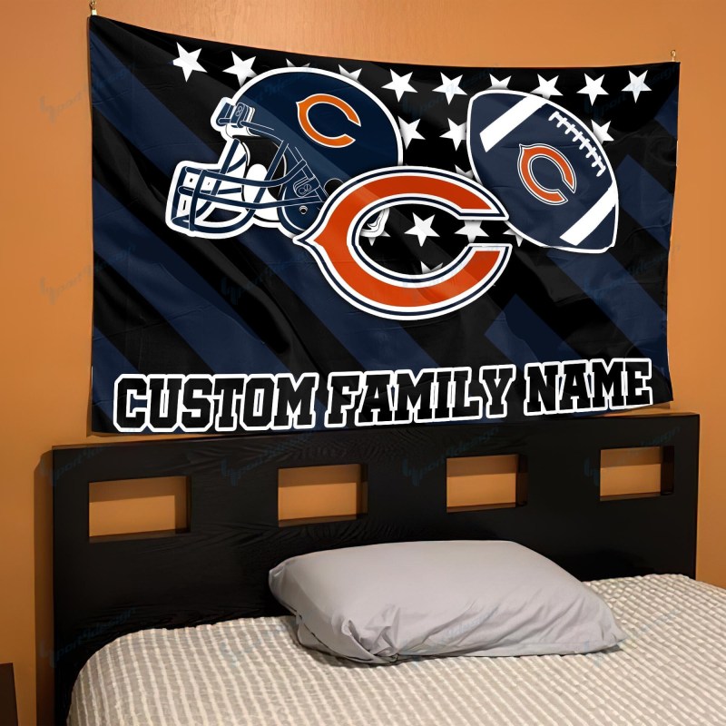 Chicago Bears Personalized Flag