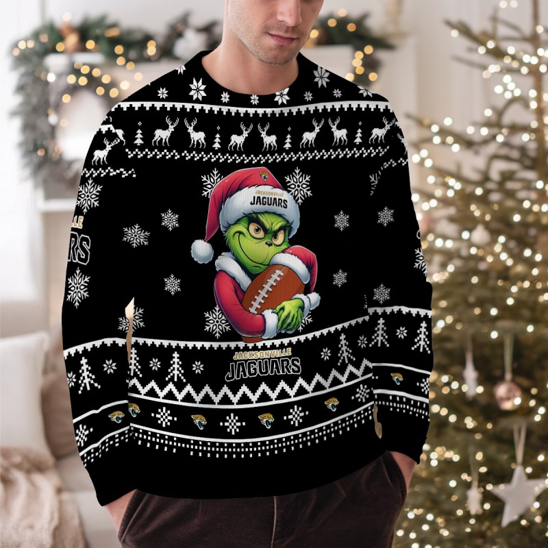 Jacksonville Jaguars Ugly Christmas Sweater Outdoor 1