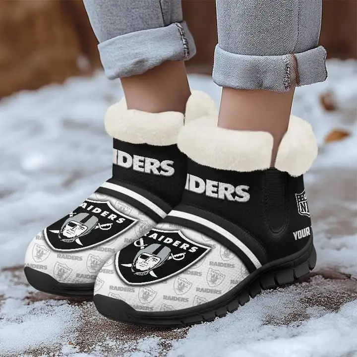 Las Vegas Raiders Comfy Winter Snow Boots