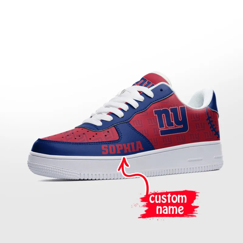 New York Giants Air Force 1 Sneakers Side View